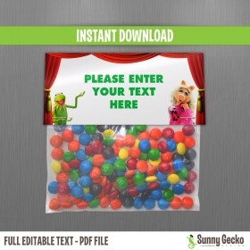 Muppets Party Treat Bag Toppers